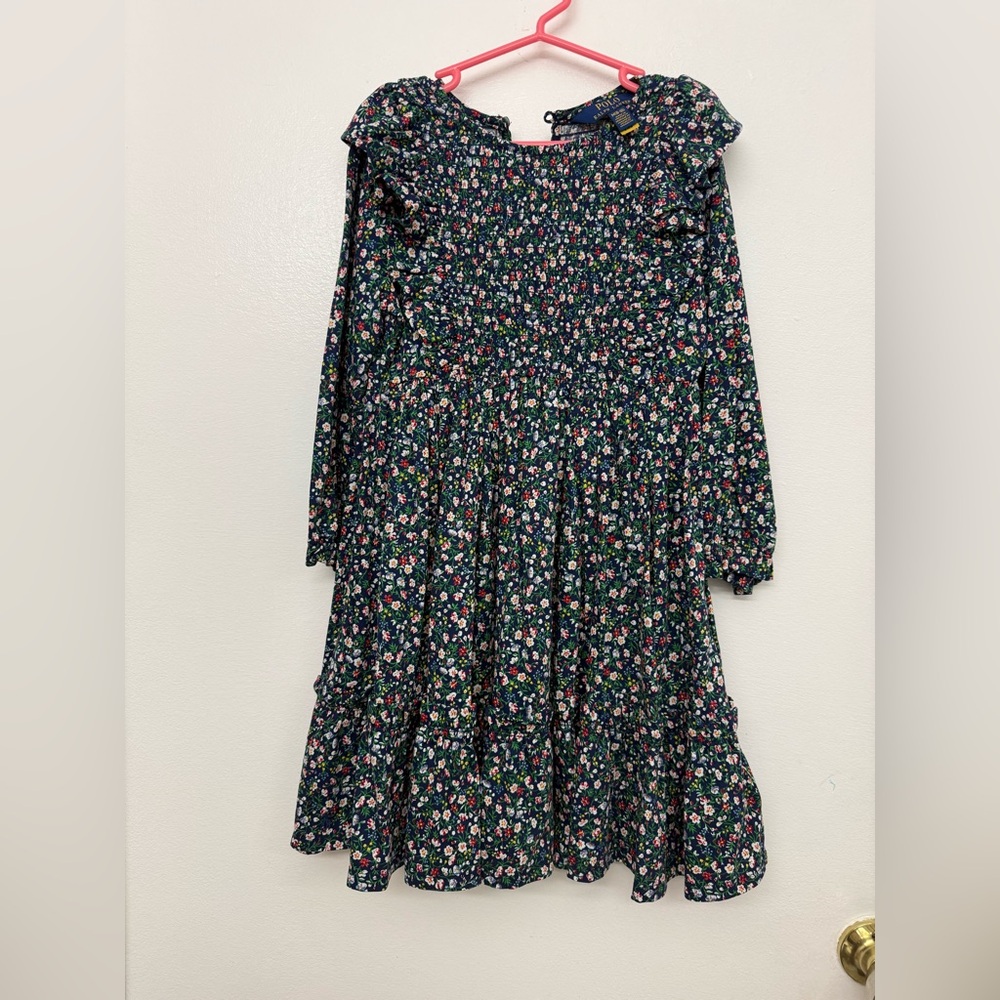 Polo by Ralph Lauren Floral Kids Dress - Navy and Multicolor